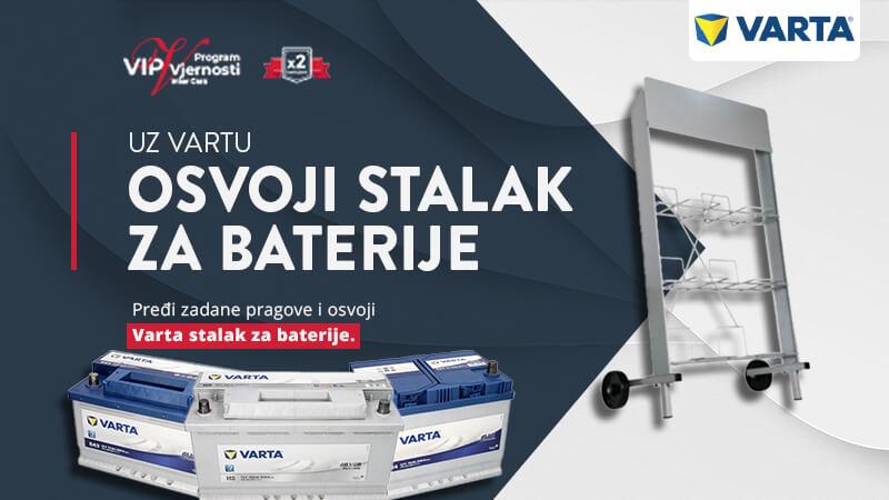 Uz VARTU osvajaš stalak za baterije