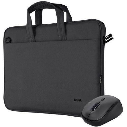 Trust Bologna torba i miš, set torba za laptop 16", crna