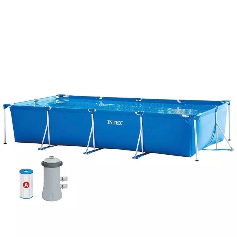 Intex bazen sa metalnom konstrukcijom Rectangular Frame 450x220x84 cm